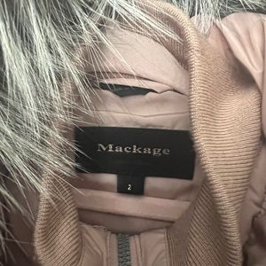 Mackage Kids Leelee down coat pink used once